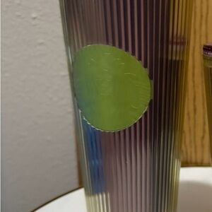 Starbucks Iridescent Tumbler 3025 lime green large NWT